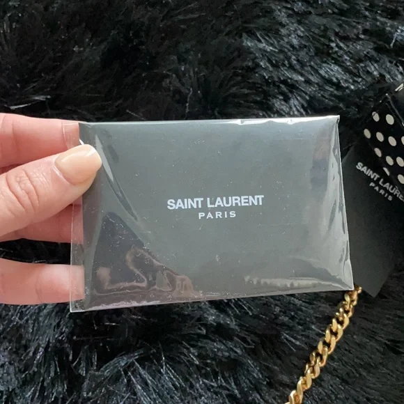 YSL Kate monogram polka dot black/cream shoulder bag ✨ final price ✨ 🎉HP🎉 - Picture 11 of 15